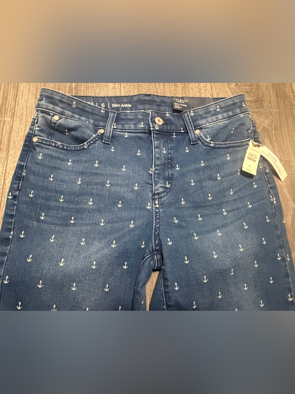 New Talbots ankle jeans size 6